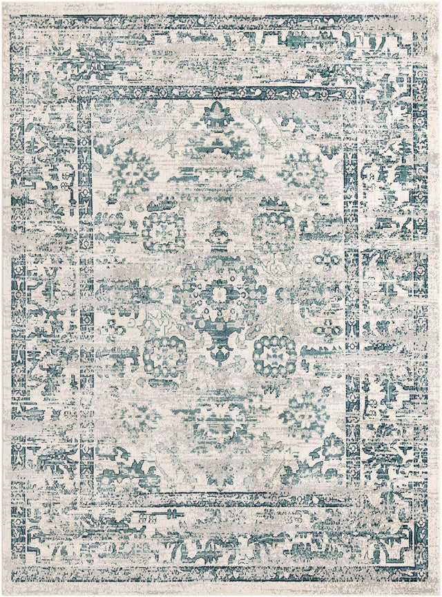Ivory 9' x 12' Sumter Rectangle Area Rug Contemporary Durable Easy Clean Carpet for Bedrooms, Living Areas, Dining, Office, Dorms for Sale at Rug Engine