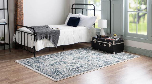 Ivory 5' 1 x 8' Sumter Rectangle Area Rug Contemporary Durable Easy Clean Carpet for Bedrooms, Living Areas, Dining, Office, Dorms for Sale at Rug Engine