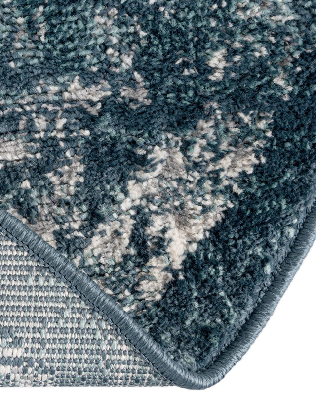 Navy Blue 5' 1 x 5' 1 Sumter Round Area Rug Contemporary Durable Easy Clean Carpet for Bedrooms, Living Areas, Dining, Office, Dorms for Sale at Rug Engine