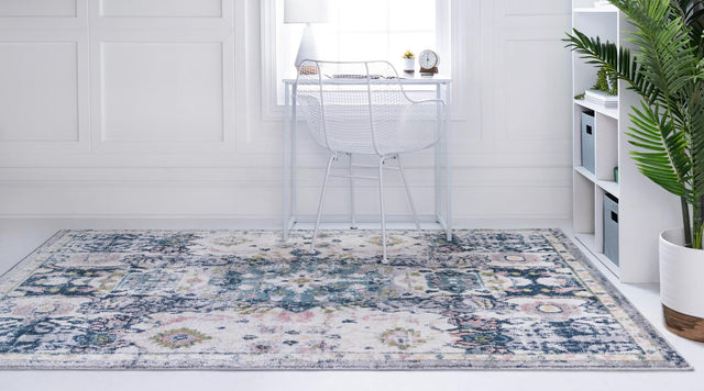 Ivory 5' 1 x 8' Sumter Rectangle Area Rug Contemporary Durable Easy Clean Carpet for Bedrooms, Living Areas, Dining, Office, Dorms for Sale at Rug Engine