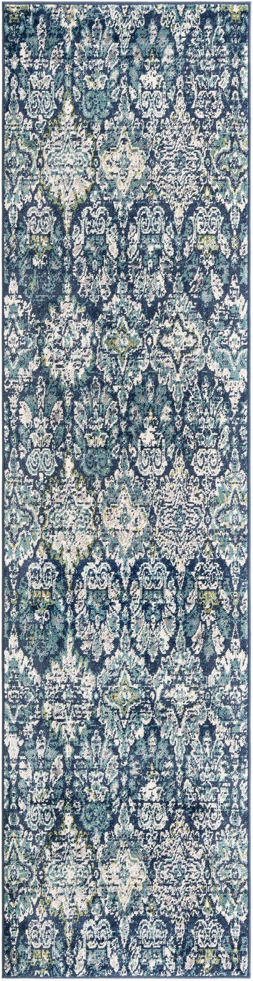 Navy Blue 2' 7 x 10' Sumter Runner Area Rug Contemporary Durable Easy Clean Carpet for Bedrooms, Living Areas, Dining, Office, Dorms for Sale at Rug Engine
