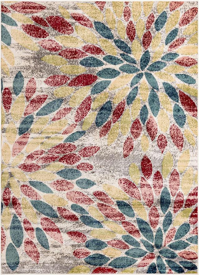 Multicolor 9' x 12' Sumter Rectangle Area Rug Contemporary Durable Easy Clean Carpet for Bedrooms, Living Areas, Dining, Office, Dorms for Sale at Rug Engine
