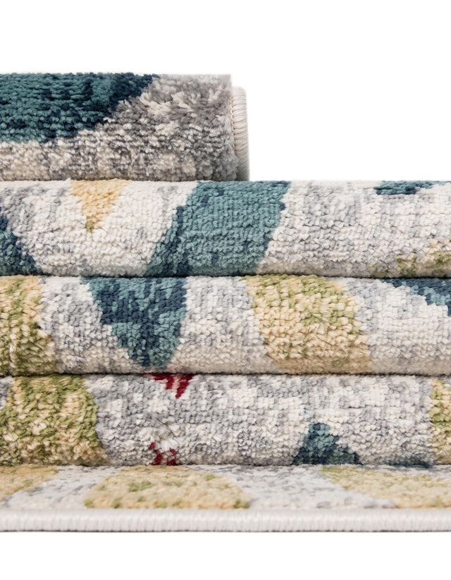 Multicolor 4' 1 x 4' 1 Sumter Round Area Rug Contemporary Durable Easy Clean Carpet for Bedrooms, Living Areas, Dining, Office, Dorms for Sale at Rug Engine