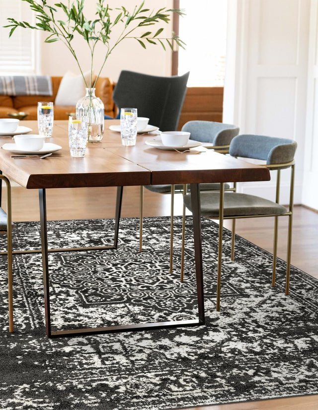 Dark Gray 3' 1 x 5' 3 Richmond Rectangle Area Rug Vintage Distressed Look Traditional Design Carpet for Unique Home Interior Design for Sale at Rug Engine