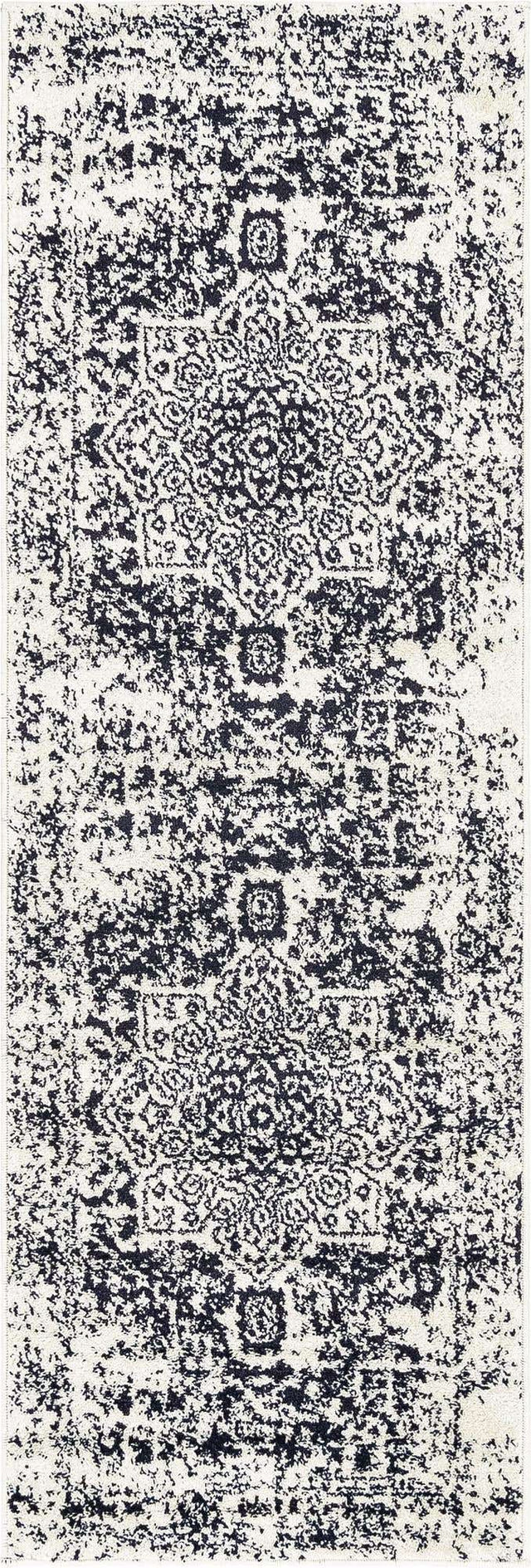 Blue 2' x 6' 1 Richmond Runner Area Rug Vintage Distressed Look Traditional Design Carpet for Unique Home Interior Design for Sale at Rug Engine
