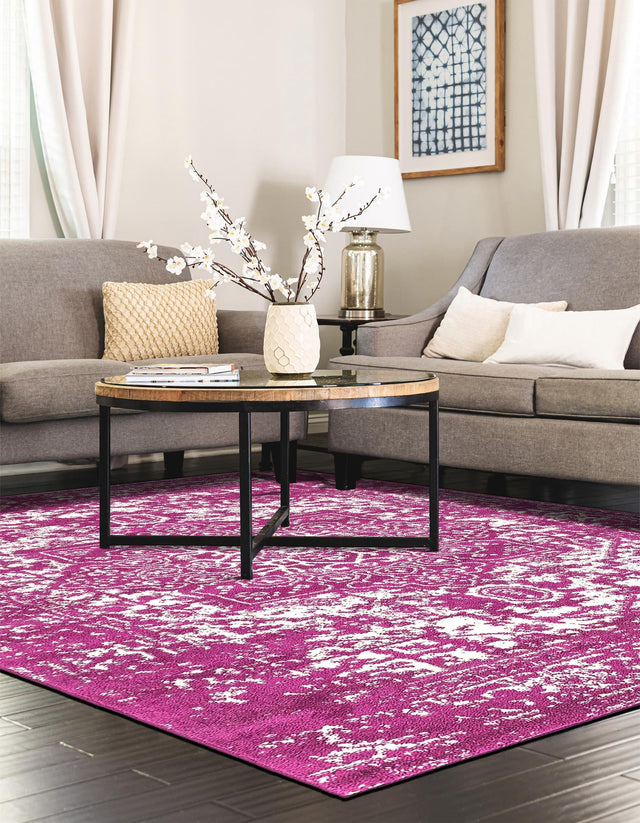 Purple 3' 1 x 5' 3 Richmond Rectangle Area Rug Vintage Distressed Look Traditional Design Carpet for Unique Home Interior Design for Sale at Rug Engine