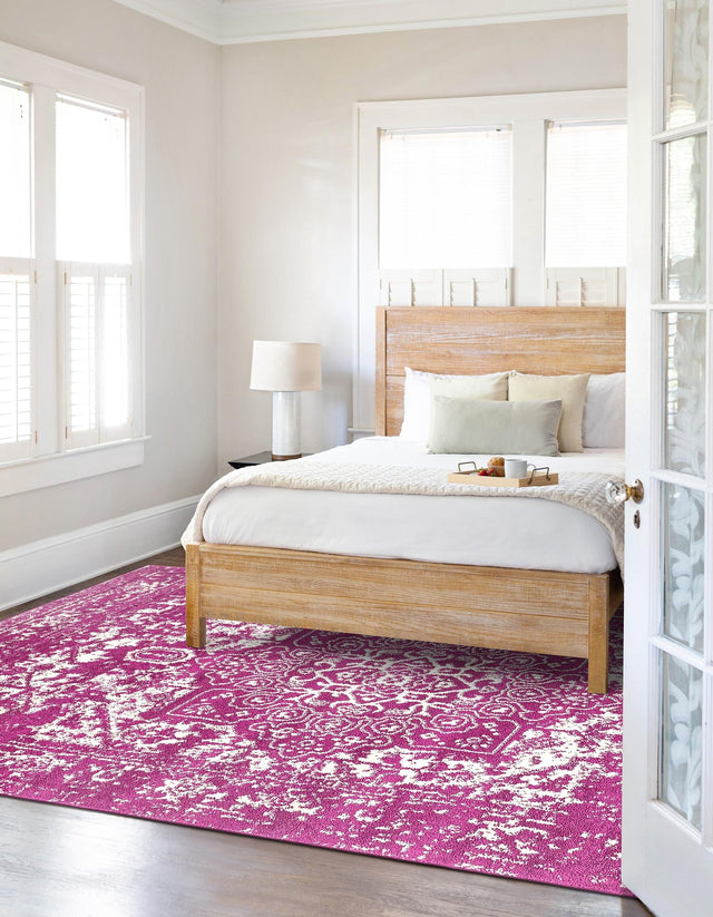 Purple 10' x 13' 1 Richmond Rectangle Area Rug Vintage Distressed Look Traditional Design Carpet for Unique Home Interior Design for Sale at Rug Engine