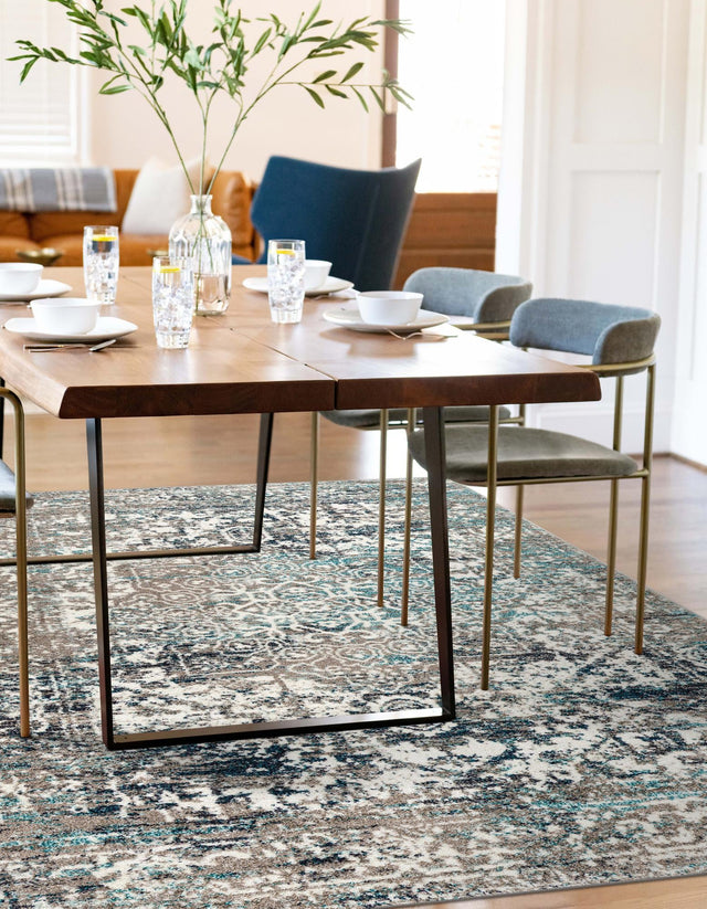 Gray 2' x 3' 1 Richmond Rectangle Area Rug Vintage Distressed Look Traditional Design Carpet for Unique Home Interior Design for Sale at Rug Engine