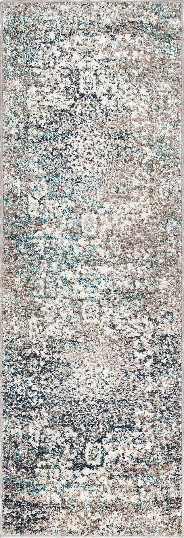 Gray 2' x 6' 1 Richmond Runner Area Rug Vintage Distressed Look Traditional Design Carpet for Unique Home Interior Design for Sale at Rug Engine