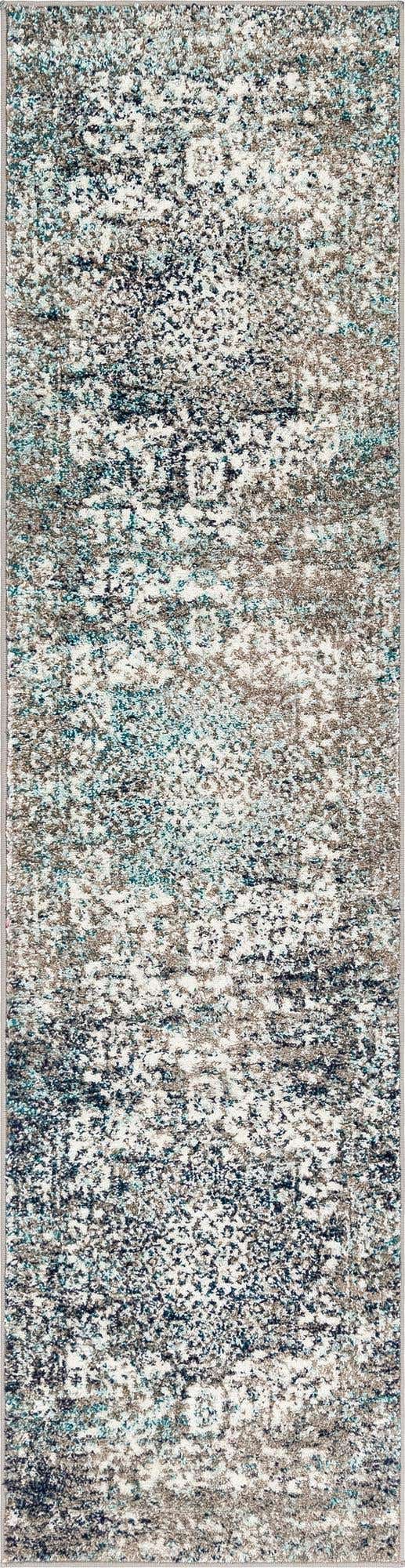 Gray 2' x 8' Richmond Runner Area Rug Vintage Distressed Look Traditional Design Carpet for Unique Home Interior Design for Sale at Rug Engine