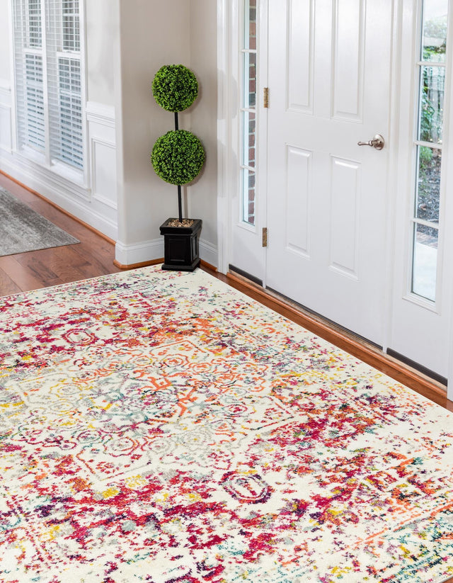 Light Multicolor 10' x 13' 1 Richmond Rectangle Area Rug Vintage Distressed Look Traditional Design Carpet for Unique Home Interior Design for Sale at Rug Engine
