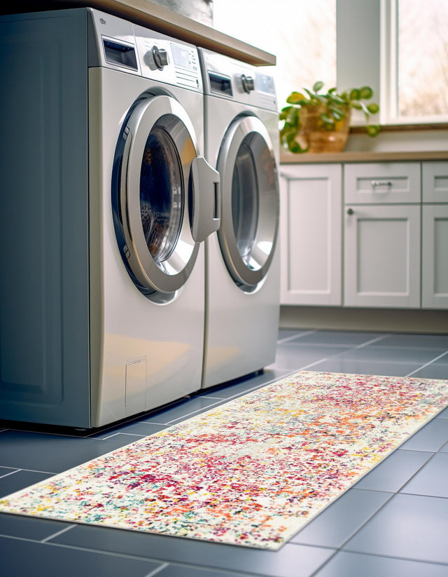 Light Multicolor 2' 7 x 11' Richmond Runner Area Rug Vintage Distressed Look Traditional Design Carpet for Unique Home Interior Design for Sale at Rug Engine