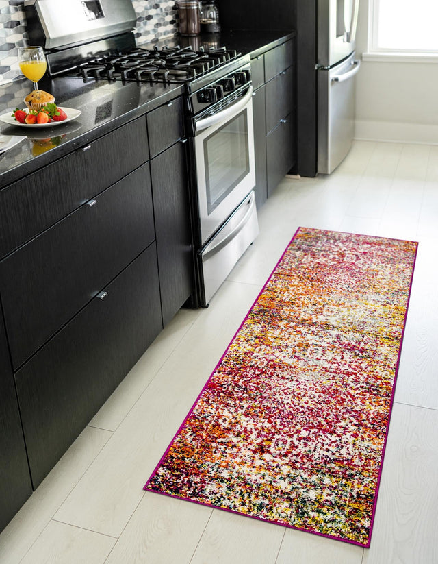 Multicolor 2' 7 x 11' Richmond Runner Area Rug Vintage Distressed Look Traditional Design Carpet for Unique Home Interior Design for Sale at Rug Engine