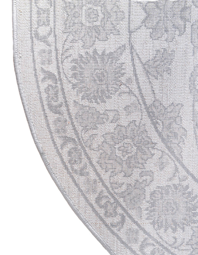 white Gray 7' 10 x 7' 10 Boston Round Area Rug 55% Polypropylene & 45% Polyester Easy Clean Traditional Classical Carpet for Contemporary Living Dining Room Office Space for Sale at Rug Engine