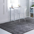 Pebble Gray 4' 1 x 6' 1 Soft Solid Shag Rectangle Area Rug Thick Soft Touch Fluffy & Plush Shaggy Pile