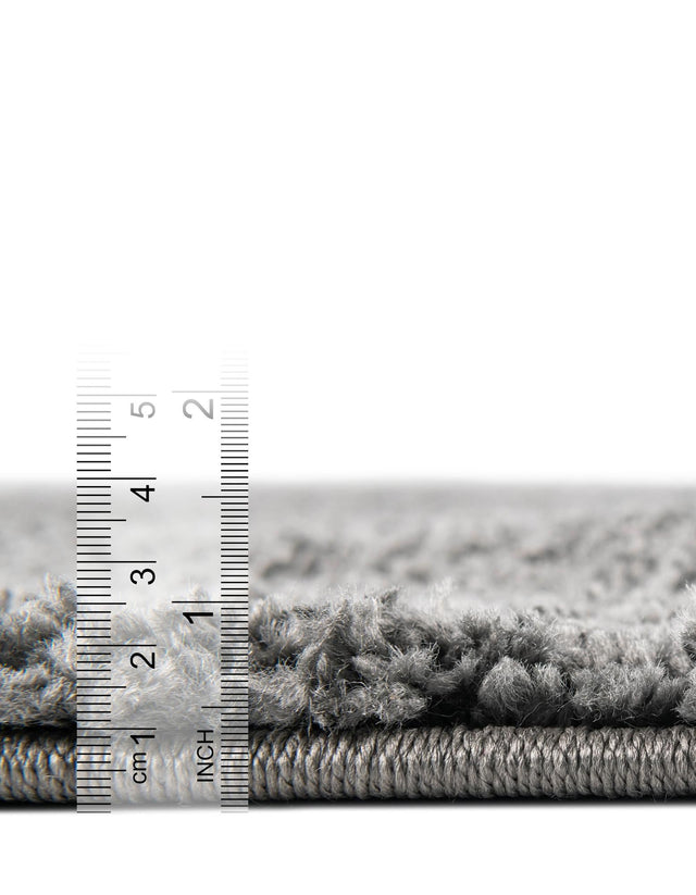 Pebble Gray 4' 1 x 6' 1 Soft Solid Shag Rectangle Area Rug Thick Soft Touch Fluffy & Plush Shaggy Pile 100% Polypropylene Minimalist Carpet for Modern Home Interiors for Sale at Rug Engine
