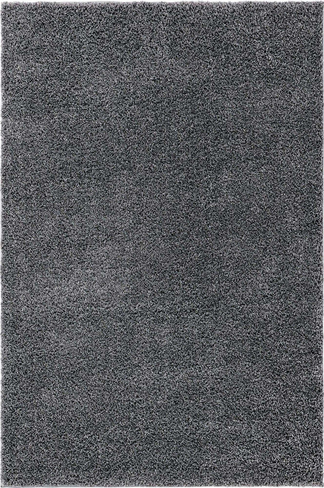 Pebble Gray 4' 1 x 6' 1 Soft Solid Shag Rectangle Area Rug Thick Soft Touch Fluffy & Plush Shaggy Pile 100% Polypropylene Minimalist Carpet for Modern Home Interiors for Sale at Rug Engine