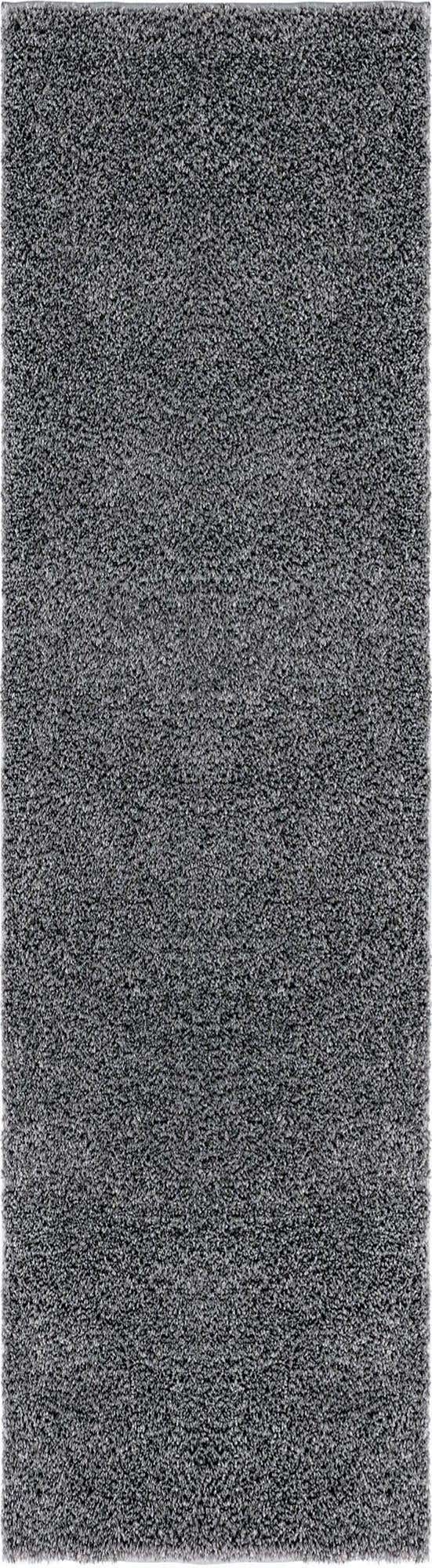 Pebble Gray 2' 7 x 10' Soft Solid Shag Runner Area Rug Thick Soft Touch Fluffy & Plush Shaggy Pile 100% Polypropylene Minimalist Carpet for Modern Home Interiors for Sale at Rug Engine