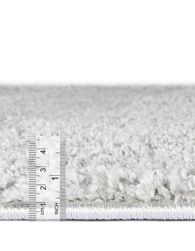 Cloud Gray 4' 1 x 4' 1 Soft Solid Shag Square Area Rug Thick Soft Touch Fluffy & Plush Shaggy Pile 100% Polypropylene Minimalist Carpet for Modern Home Interiors for Sale at Rug Engine