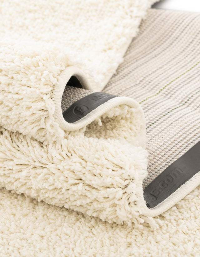 White 5' 1 x 8' Soft Solid Shag Rectangle Area Rug Thick Soft Touch Fluffy & Plush Shaggy Pile 100% Polypropylene Minimalist Carpet for Modern Home Interiors for Sale at Rug Engine