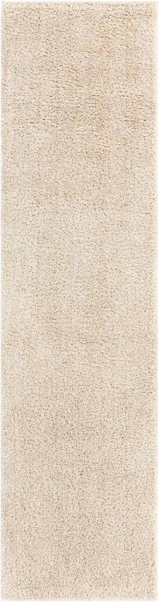 Oatmeal Beige 2' 7 x 10' Soft Solid Shag Runner Area Rug Thick Soft Touch Fluffy & Plush Shaggy Pile 100% Polypropylene Minimalist Carpet for Modern Home Interiors for Sale at Rug Engine