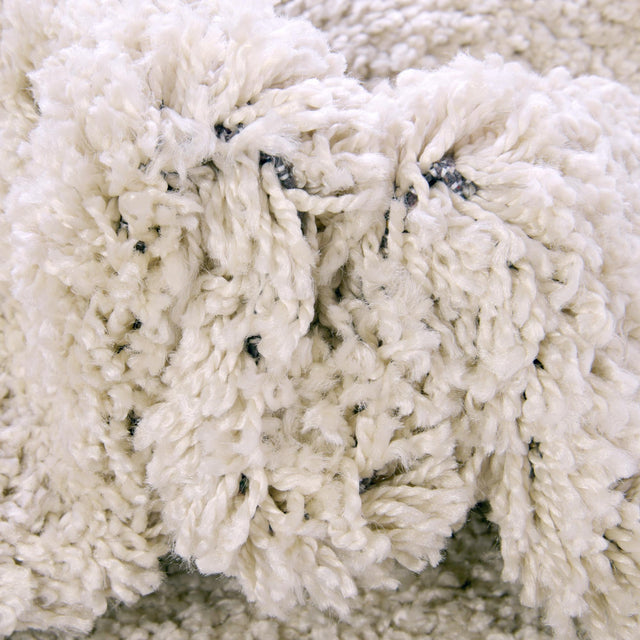 Oatmeal Beige 2' x 4' 1 Soft Solid Shag Runner Area Rug Thick Soft Touch Fluffy & Plush Shaggy Pile