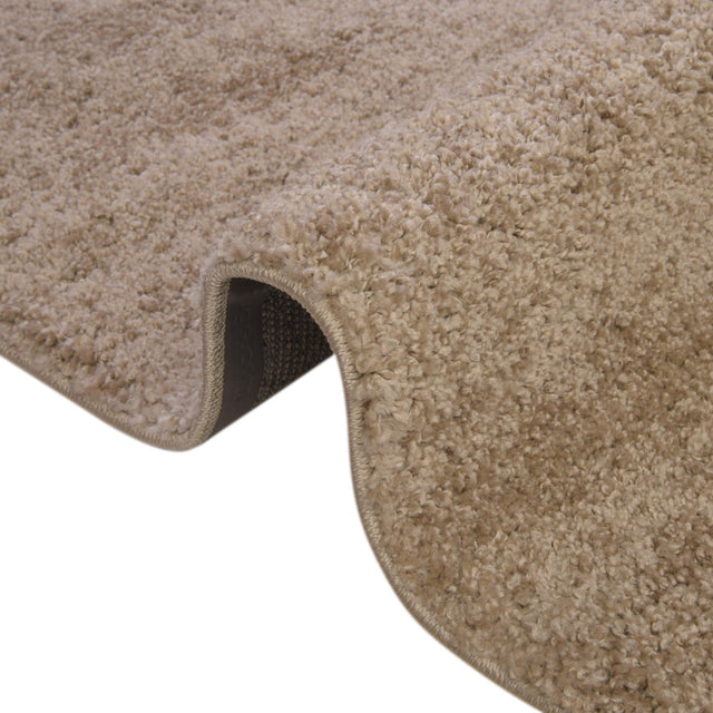 Khaki 6' 1 x 9' Soft Solid Shag Rectangle Area Rug Thick Soft Touch Fluffy & Plush Shaggy Pile 100% Polypropylene Minimalist Carpet for Modern Home Interiors for Sale at Rug Engine