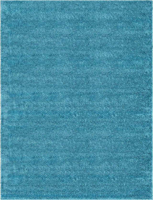 Turquoise 9' x 12' Soft Solid Shag Rectangle Area Rug Thick Soft Touch Fluffy & Plush Shaggy Pile 100% Polypropylene Minimalist Carpet for Modern Home Interiors for Sale at Rug Engine