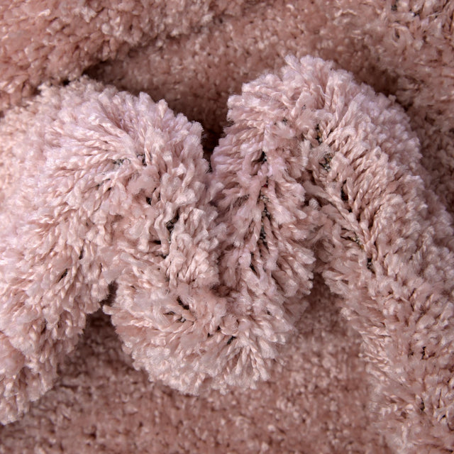 Pink 3' 3 x 3' 3 Soft Solid Shag Round Area Rug Thick Soft Touch Fluffy & Plush Shaggy Pile 100% Polypropylene Minimalist Carpet for Modern Home Interiors for Sale at Rug Engine