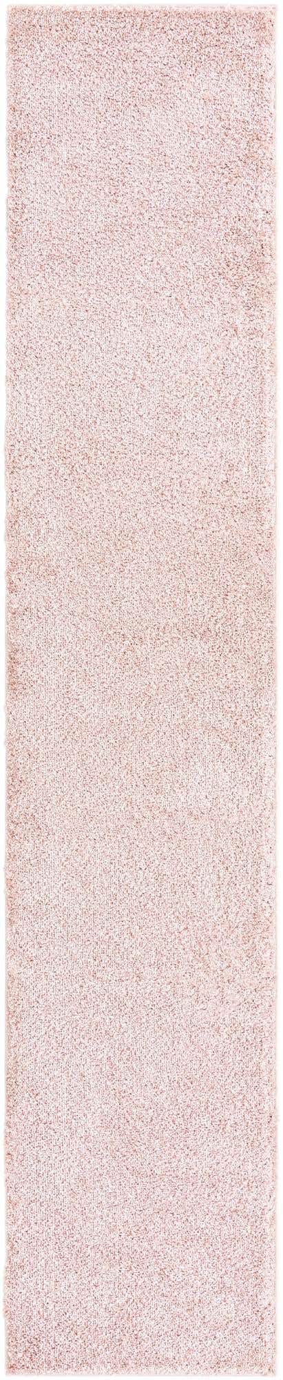 Pink 2' 7 x 13' 1 Soft Solid Shag Runner Area Rug Thick Soft Touch Fluffy & Plush Shaggy Pile 100% Polypropylene Minimalist Carpet for Modern Home Interiors for Sale at Rug Engine
