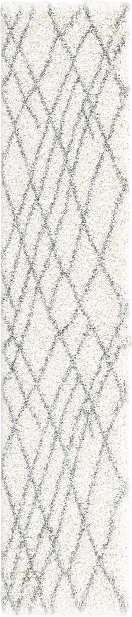 Ivory 2' 7 x 13' 1 Soft Touch Shag Runner Area Rug Thick Soft Touch Fluffy & Plush Shaggy Pile 100% Polypropylene Unique Carpet for Modern Home Interiors for Sale at Rug Engine