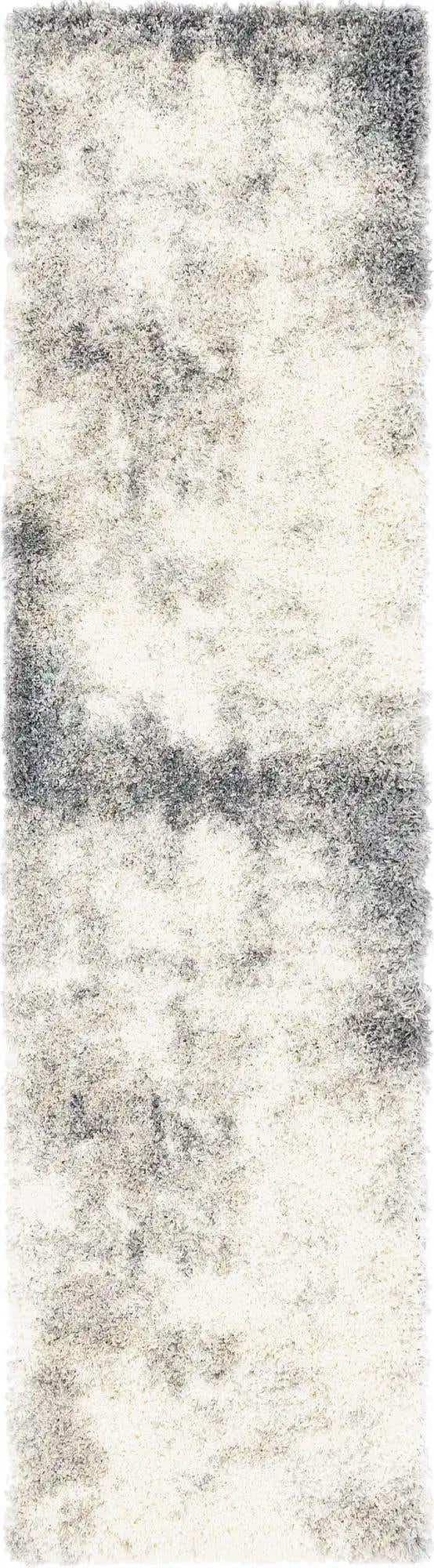 Pebble Gray 2' 7 x 10' Soft Touch Shag Runner Area Rug Thick Soft Touch Fluffy & Plush Shaggy Pile 100% Polypropylene Unique Carpet for Modern Home Interiors for Sale at Rug Engine