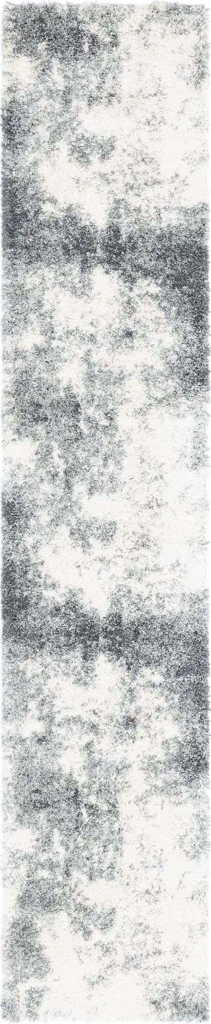 Smoke Gray 2' 7 x 13' 1 Soft Touch Shag Runner Area Rug Thick Soft Touch Fluffy & Plush Shaggy Pile 100% Polypropylene Unique Carpet for Modern Home Interiors for Sale at Rug Engine