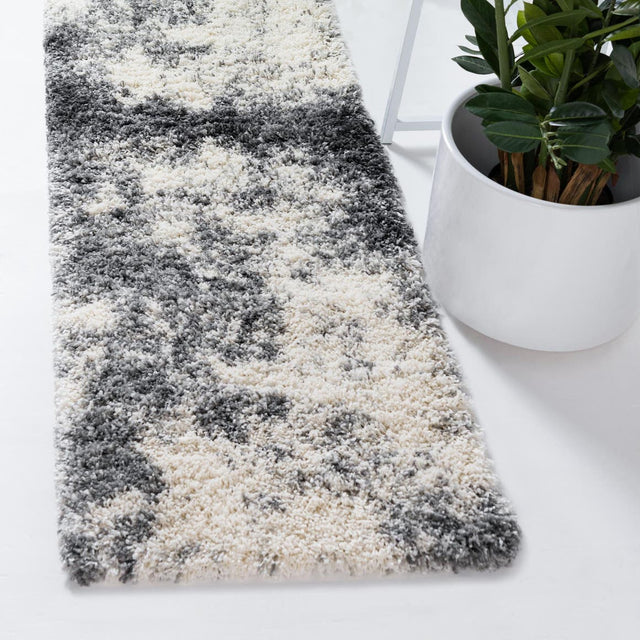 Smoke Gray 2' 7 x 10' Soft Touch Shag Runner Area Rug Thick Soft Touch Fluffy & Plush Shaggy Pile 100% Polypropylene Unique Carpet for Modern Home Interiors for Sale at Rug Engine