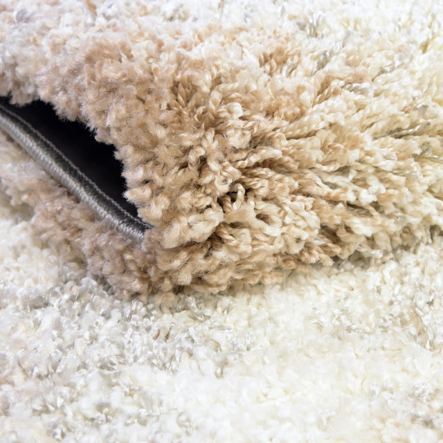 Khaki 7' 10 x 7' 10 Soft Touch Shag Square Area Rug Thick Soft Touch Fluffy & Plush Shaggy Pile 100% Polypropylene Unique Carpet for Modern Home Interiors for Sale at Rug Engine
