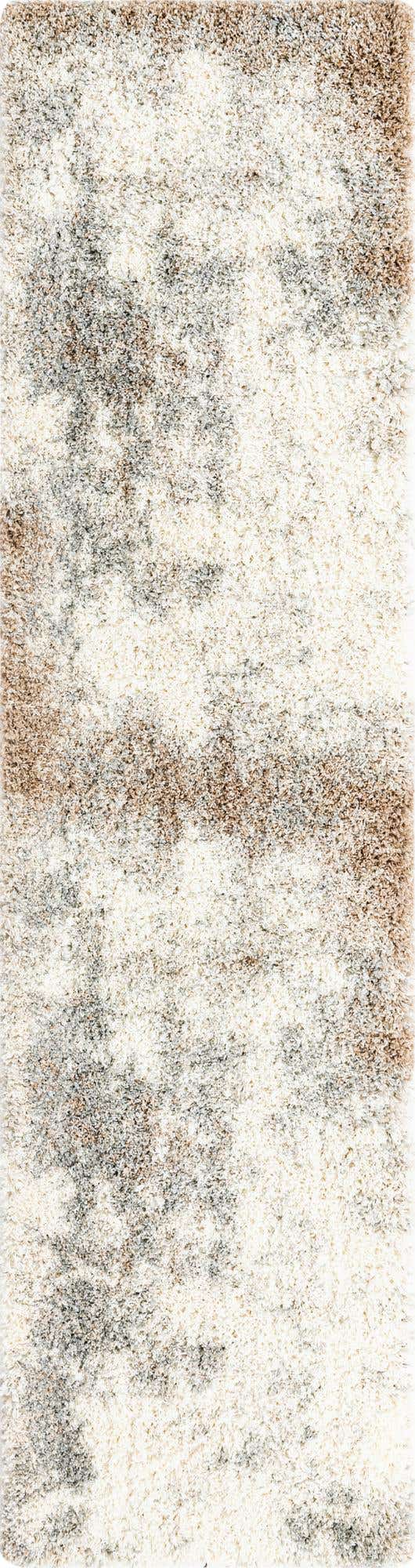 Khaki 2' 7 x 10' Soft Touch Shag Runner Area Rug Thick Soft Touch Fluffy & Plush Shaggy Pile