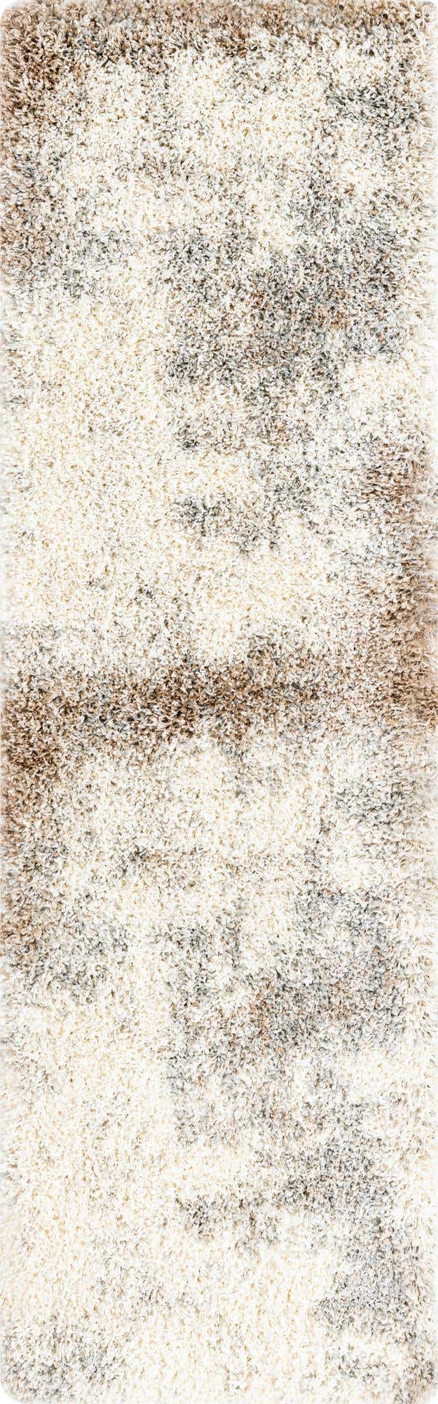 Khaki 2' x 6' 7 Soft Touch Shag Runner Area Rug Thick Soft Touch Fluffy & Plush Shaggy Pile 100% Polypropylene Unique Carpet for Modern Home Interiors for Sale at Rug Engine