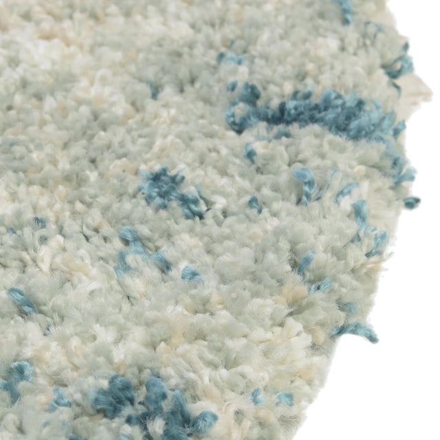 Sage Green 5' 3 x 5' 3 Soft Touch Shag Round Area Rug Thick Soft Touch Fluffy & Plush Shaggy Pile 100% Polypropylene Unique Carpet for Modern Home Interiors for Sale at Rug Engine