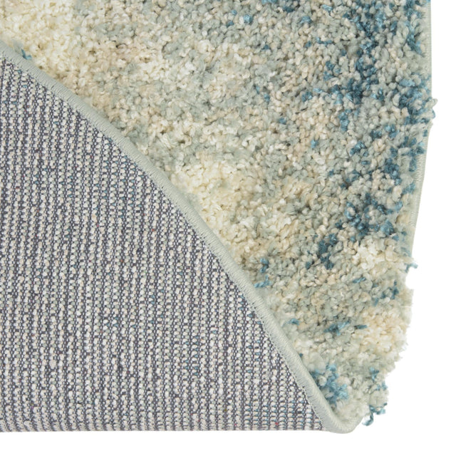 Sage Green 5' 3 x 5' 3 Soft Touch Shag Round Area Rug Thick Soft Touch Fluffy & Plush Shaggy Pile 100% Polypropylene Unique Carpet for Modern Home Interiors for Sale at Rug Engine