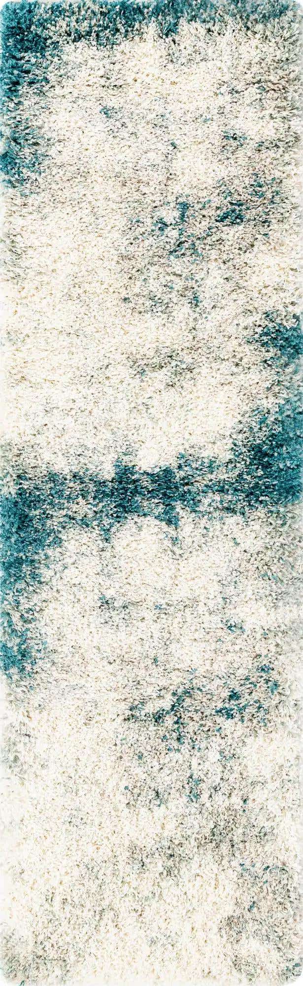 Sage Green 2' x 6' 7 Soft Touch Shag Runner Area Rug Thick Soft Touch Fluffy & Plush Shaggy Pile 100% Polypropylene Unique Carpet for Modern Home Interiors for Sale at Rug Engine