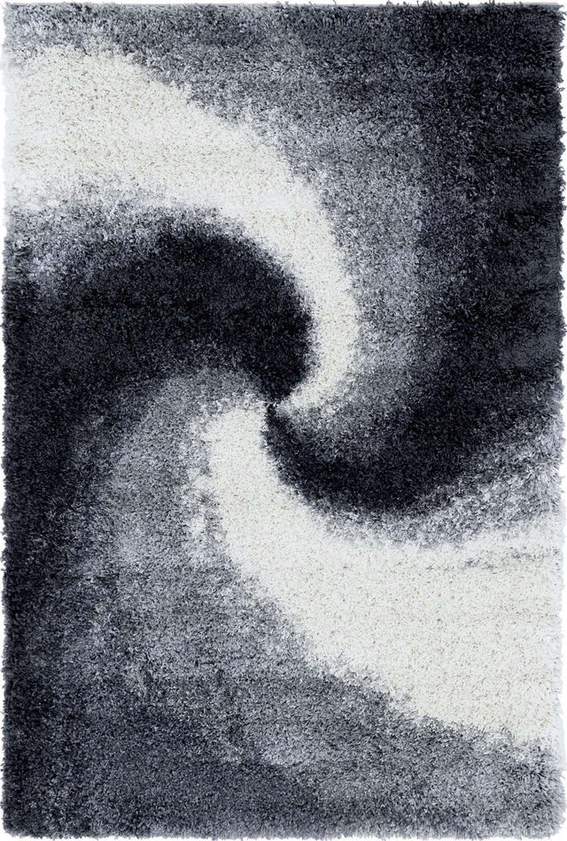 Smoke Gray 4' 1 x 6' 1 Soft Touch Shag Rectangle Area Rug Thick Soft Touch Fluffy & Plush Shaggy Pile 100% Polypropylene Unique Carpet for Modern Home Interiors for Sale at Rug Engine