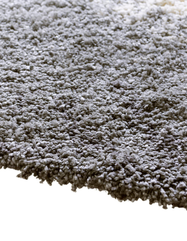 Smoke Gray 4' 1 x 4' 1 Soft Touch Shag Round Area Rug Thick Soft Touch Fluffy & Plush Shaggy Pile 100% Polypropylene Unique Carpet for Modern Home Interiors for Sale at Rug Engine