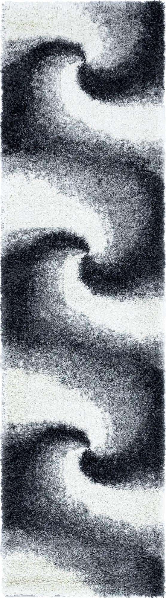 Smoke Gray 2' 7 x 10' Soft Touch Shag Runner Area Rug Thick Soft Touch Fluffy & Plush Shaggy Pile 100% Polypropylene Unique Carpet for Modern Home Interiors for Sale at Rug Engine