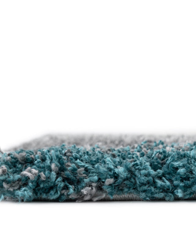 Turquoise 3' 3 x 5' 3 Soft Touch Shag Rectangle Area Rug Thick Soft Touch Fluffy & Plush Shaggy Pile