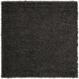 Graphite Gray 5' 3 x 5' 3 Solid Shag Square Area Rug Thick Soft Touch Fluffy & Plush Shaggy Pile