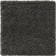 Graphite Gray 3' 1 x 3' 1 Solid Shag Square Area Rug Thick Soft Touch Fluffy & Plush Shaggy Pile