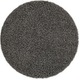 Graphite Gray 4' 1 x 4' 1 Solid Shag Round Area Rug Thick Soft Touch Fluffy & Plush Shaggy Pile