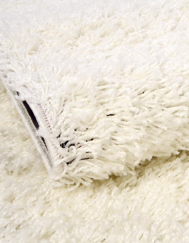 Snow White 3' 1 x 5' 3 Solid Shag Oval Area Rug Thick Soft Touch Fluffy & Plush Shaggy Pile