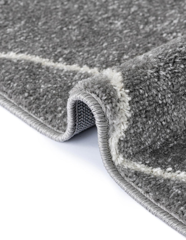 Light Gray 5' 3 x 5' 3 Trellis Frieze Octagon Area Rug Geometric Modern Unique Stain Resistant Easy Clean Carpet for Living, Dining, Bedrooms, Office for Sale at Rug Engine