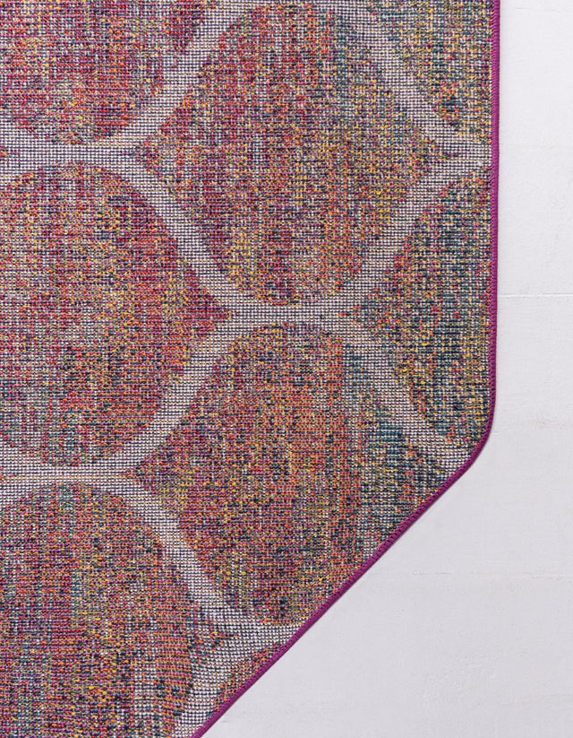 Multicolor 6' 1 x 6' 1 Trellis Frieze Octagon Area Rug Geometric Modern Unique Stain Resistant Easy Clean Carpet for Living, Dining, Bedrooms, Office for Sale at Rug Engine